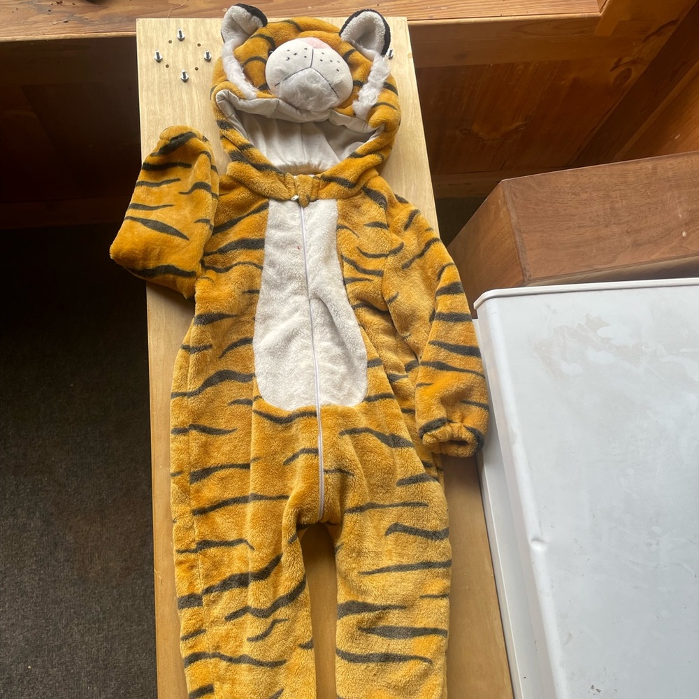 Mickey Tiger Striped Fleece Onesie